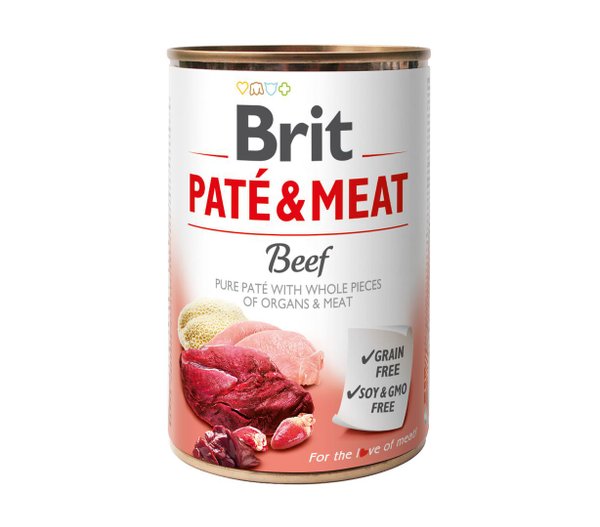 BRIT PATÉ& MEAT BEEF 400G