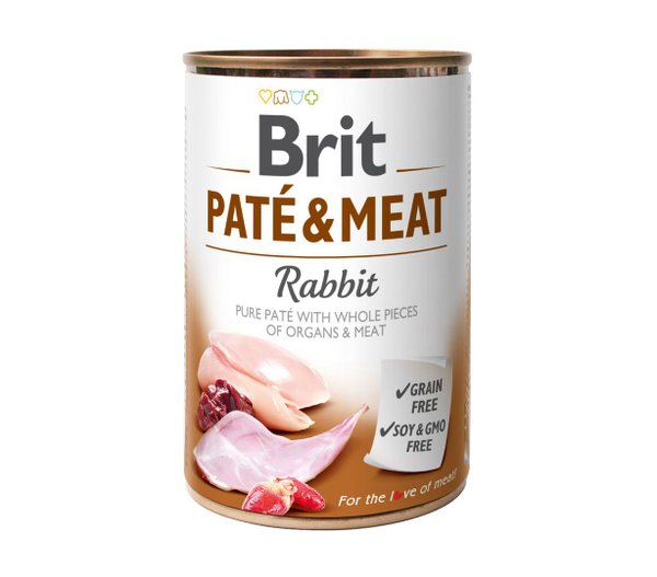BRIT PATÉ& MEAT RABBIT 400G