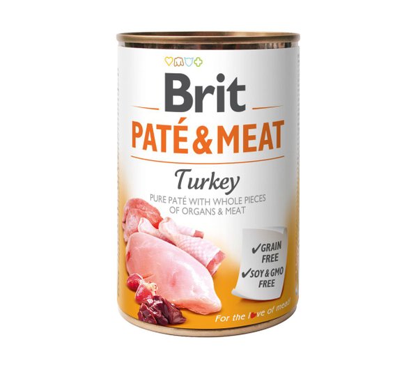 BRIT PATÉ& MEAT TURKEY 400G
