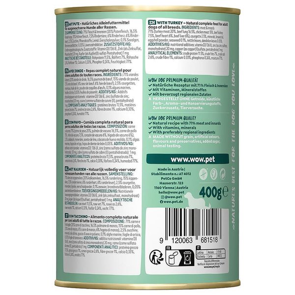 WOW ADULT TURKEY 400g - View 2