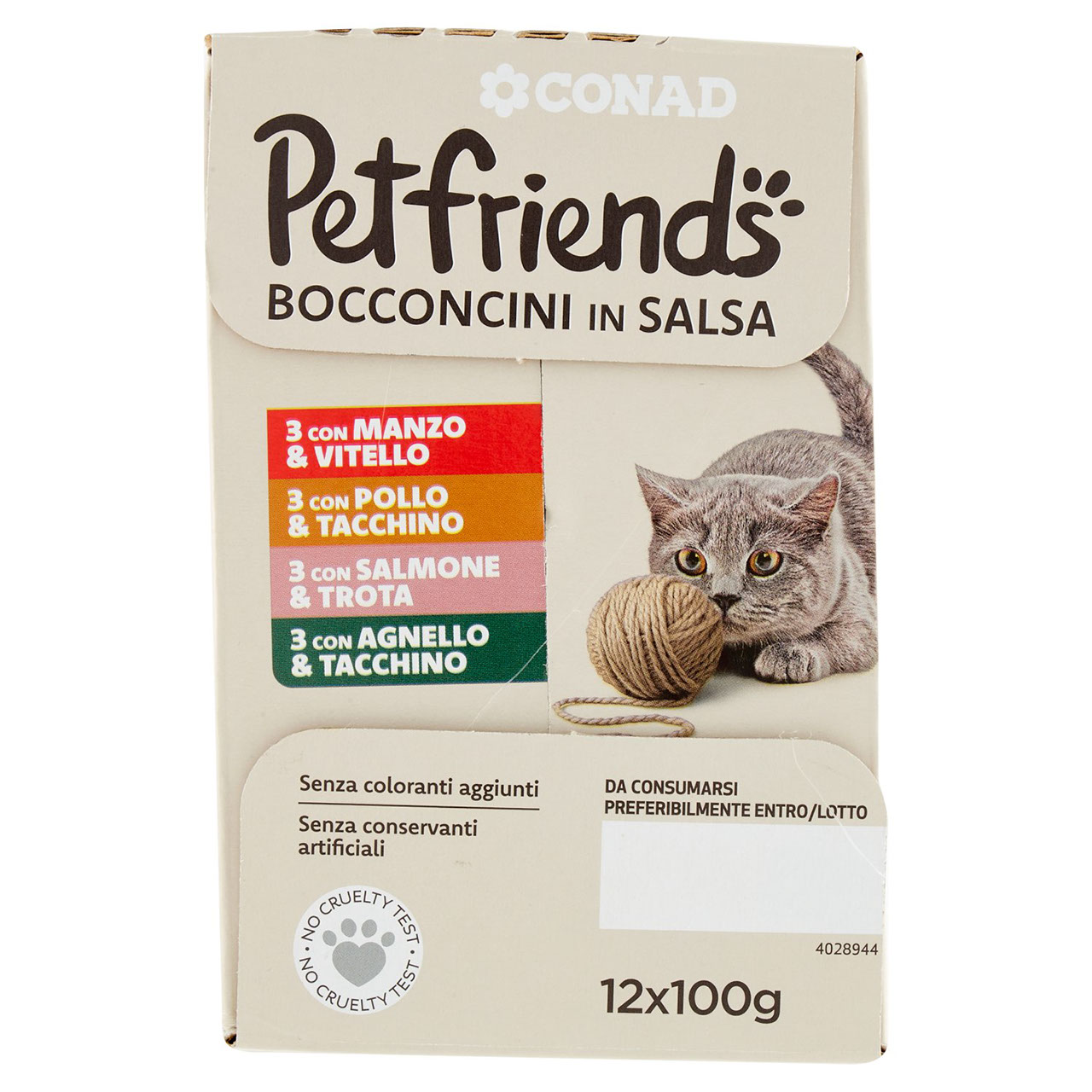 CONAD Petfriends Chunks in Sauce 12 x 100 g